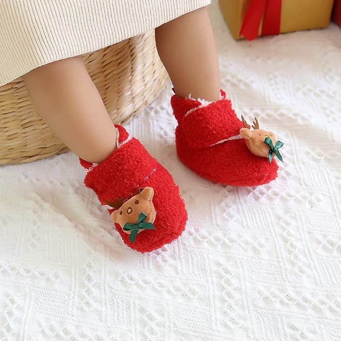 Ohwawadi Infant Baby Slippers Girls Boys Booties Warm Baby Socks Shoes Newborn - Image 2