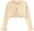Toddler Girls Cardigan Sweater Bolero Shrug Baby Kids Long Sleeve Cropped Dress by Miccina