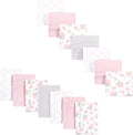 Hudson Baby Unisex Baby Cotton Flannel Burp Cloths and Receiving Blankets by HudsonBaby