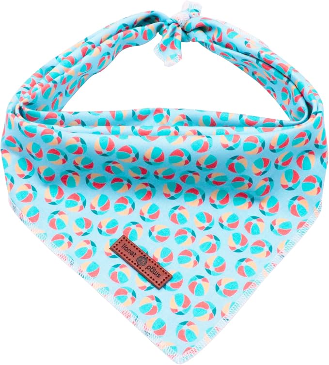 Lionet Paws Dog Bandana, Fabric Summer Dogs Kerchief by lionetpaws
