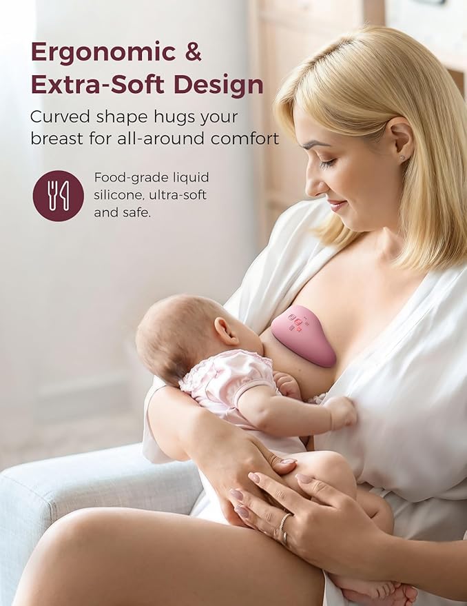 Momcozy Warming Lactation Massager Pro, 8 Vibration Modes & 4 Heating Levels, Longer-Lasting & 100s Rapid Warming Breast Massager, Quick Charging, Improves Milk Flow & Relieves Breast Engorgement