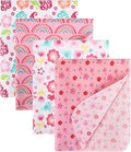 New Flannel Receiving Blankets 4 Pcs, Baby Swaddle Blankets, Infant Flannel by Unknown