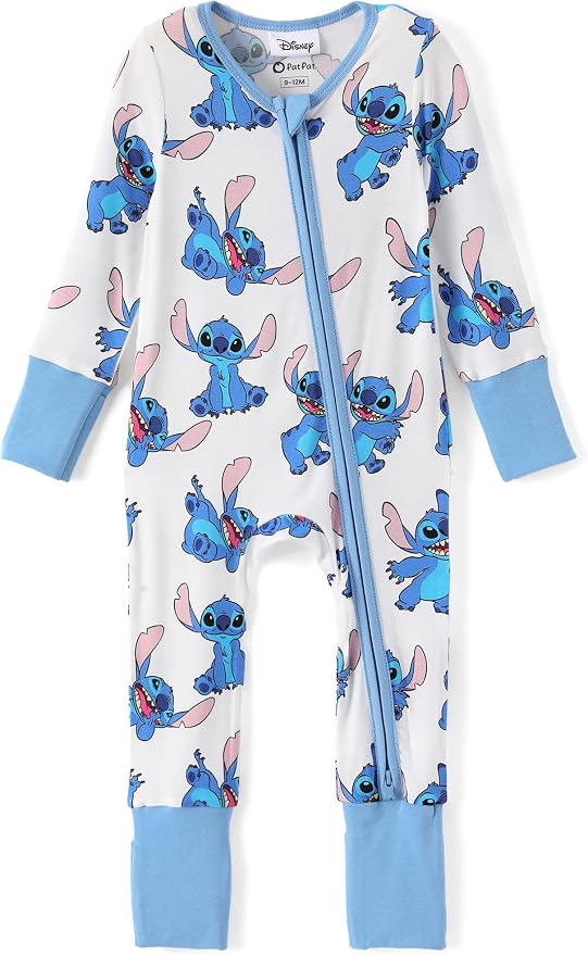 Disney Baby Viscose Made from Bamboo 2-Way Zipper Footie Outfit NB to Inf by Disney