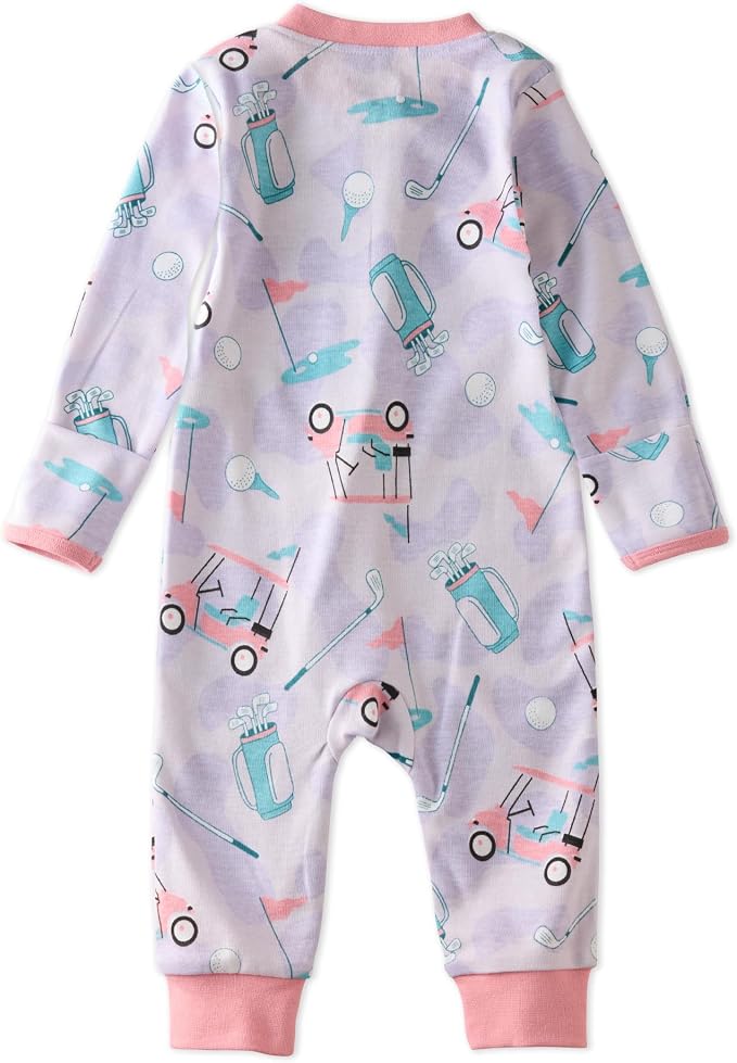 Butterblu Shadow Sleep & Play 100% Cotton Footless Two Way Zip Front PJs - Image 3