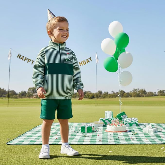 Baby Boy Jacket Toddler Golf Clothes Long Sleeve Lapel Button Down Top Infant - Image 2