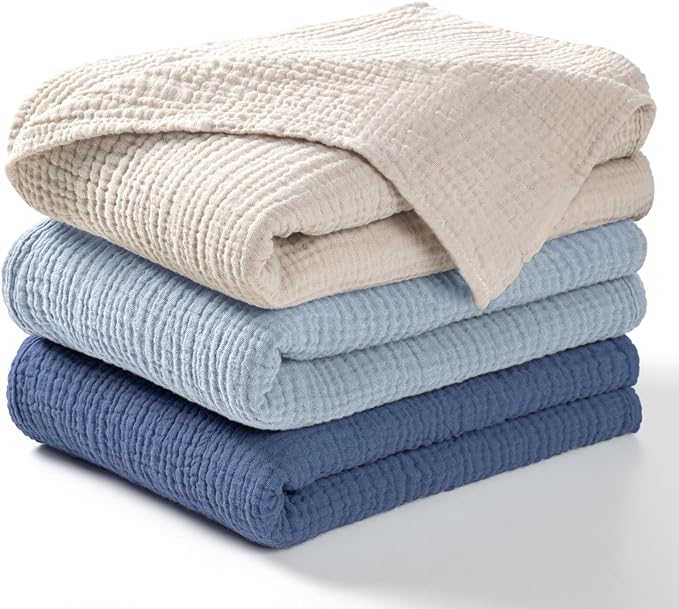 lulumoon Muslin Swaddle Blanket Baby: Cotton Receiving Wrap by Lulumoon