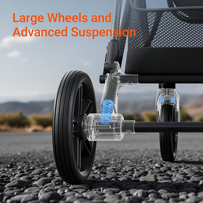 MAMAZING Air Lux Baby Stroller with Carbon Fiber Frame, One-Hand Fold & Reversible Seat, Magnetic 5-Pt Harness, Car Seat Adapter, 15.8lbs, Dark Navy