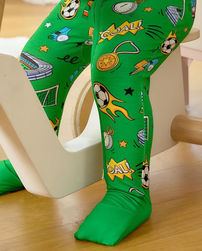 babee Reshinee Bamboo Viscose Baby Footie Pajama, Zipper Sleeper Boys Girls - Image 9