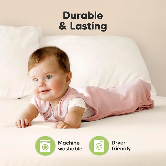 2-Pack Organic Baby Sleep Sacks, 100% Cotton 0.5TOG - Image 8