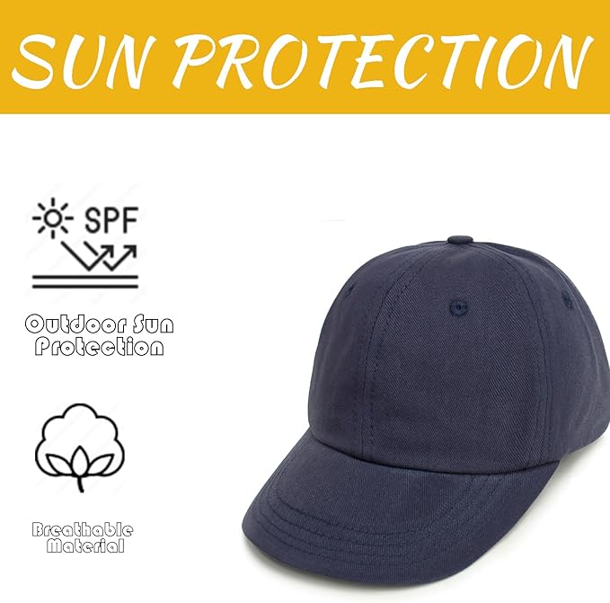2 Packs Toddler Boys Girls Baseball Summer Hat Kids Baseball Cap Baby Sun Hat - Image 2