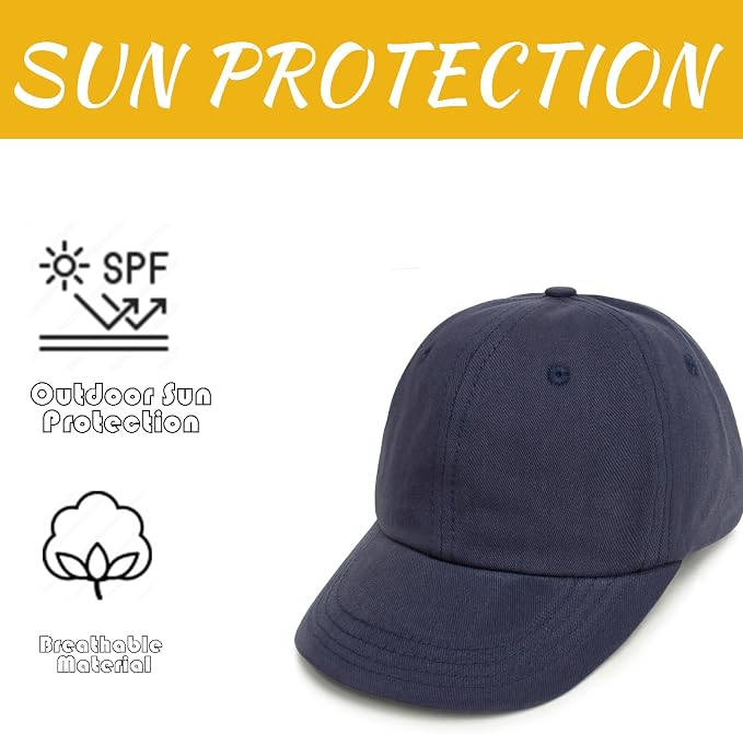 2 Packs Toddler Boys Girls Baseball Summer Hat Kids Baseball Cap Baby Sun Hat - Image 2