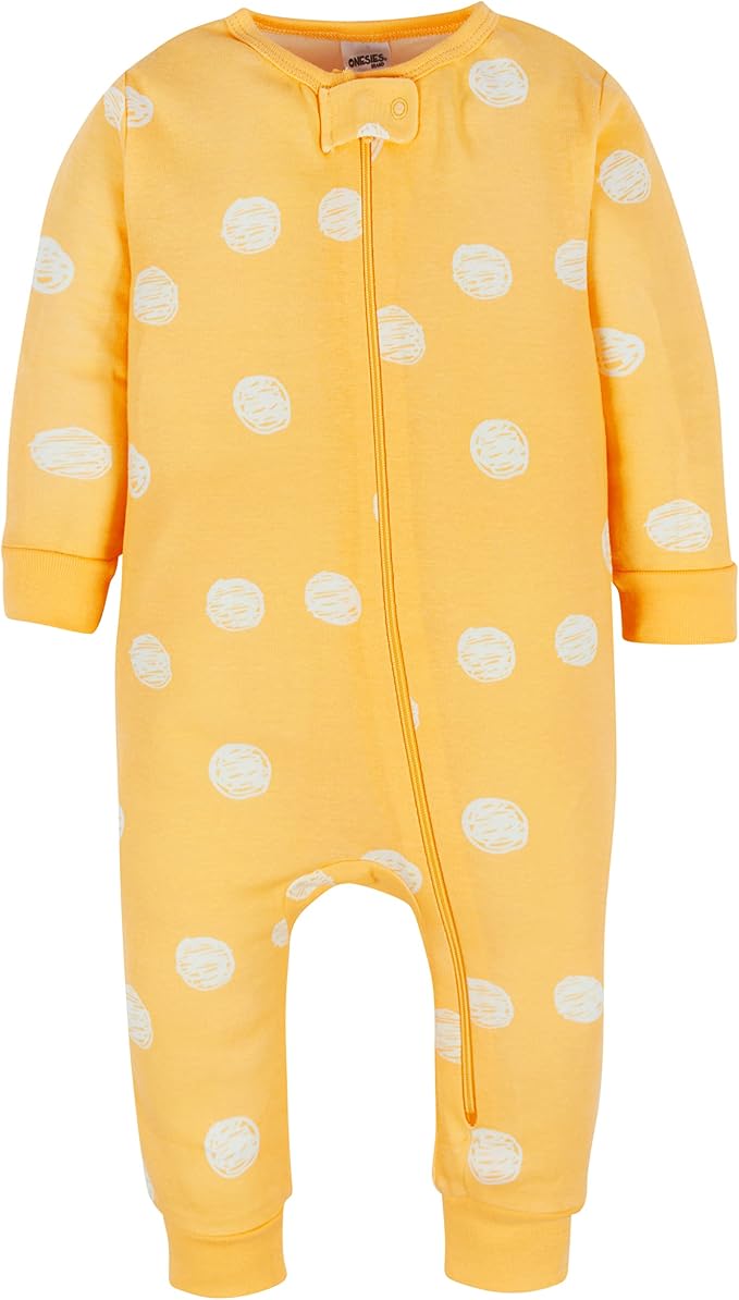 Onesies Brand Baby Girls 3-Pack Snug Fit One Piece Cotton Pajamas - Image 3