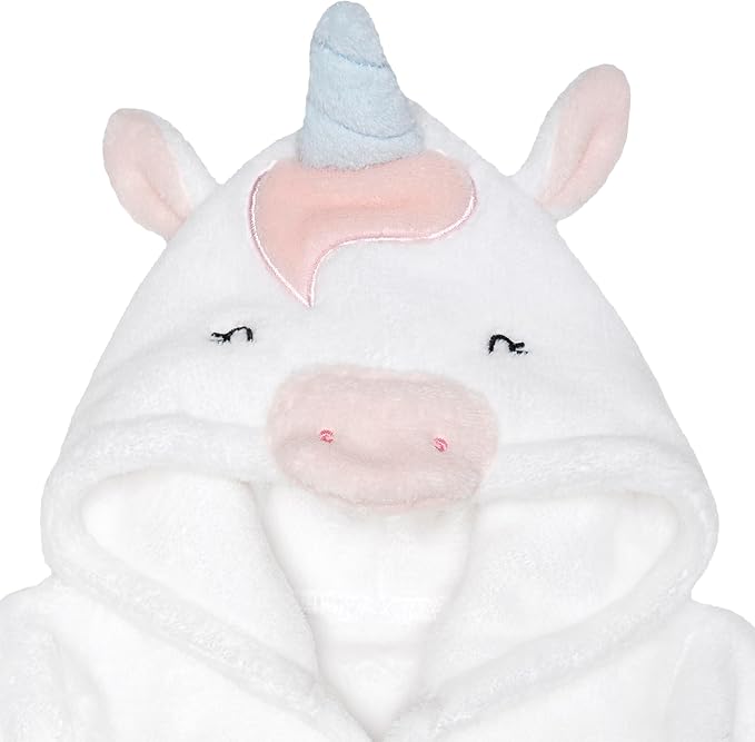 Gerber Baby Boys & Girls Plushy Soft Hooded Animal Character Bathrobe - Image 8