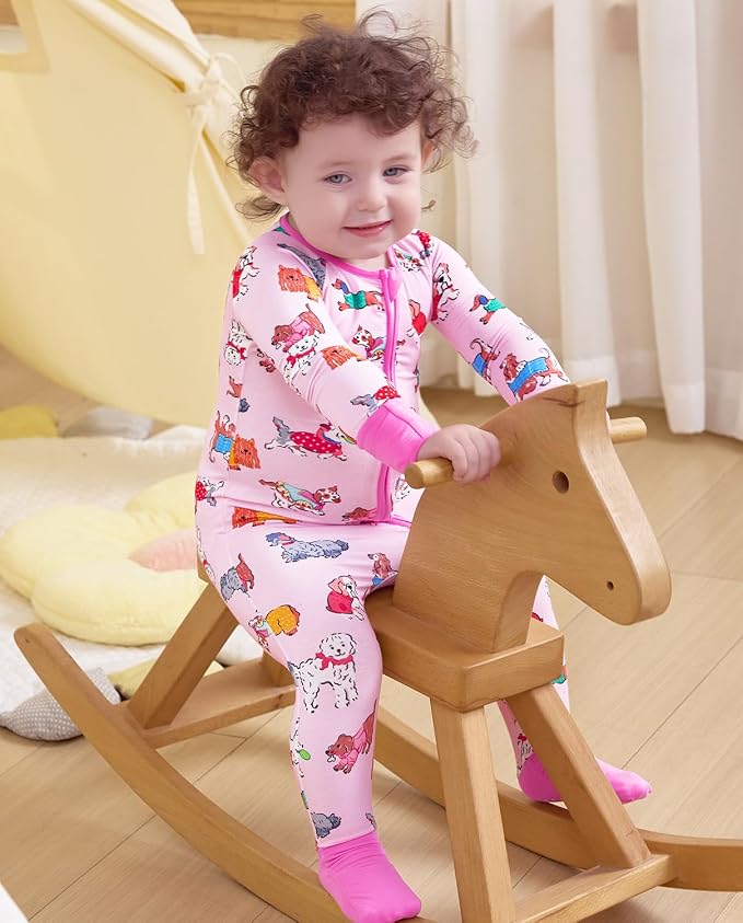babee Reshinee Viscose Derived from Bamboo Baby Footie Pajamas Convertible - Image 7