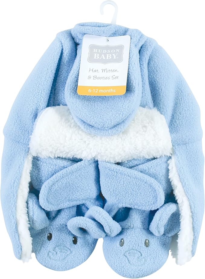 Hudson Baby Baby Hudson Baby Unisex Baby Trapper Hat, Mitten and Bootie Set - Image 2
