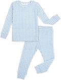moimoln Cotton Modal Baby Toddler Pajamas Check Solid Leopard 6M-8Y by moimoln