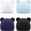 DRESHOW BQUBO 4 Pieces Baby Beanie Newborn Toddler Soft Cute Knit Hat Hospital by DRESHOW