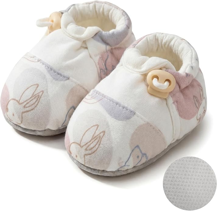 Baby Booties Toddler Cozy First Walking Boots Stay-on Soft Cozy Cotton Non-Slip by HOVELL