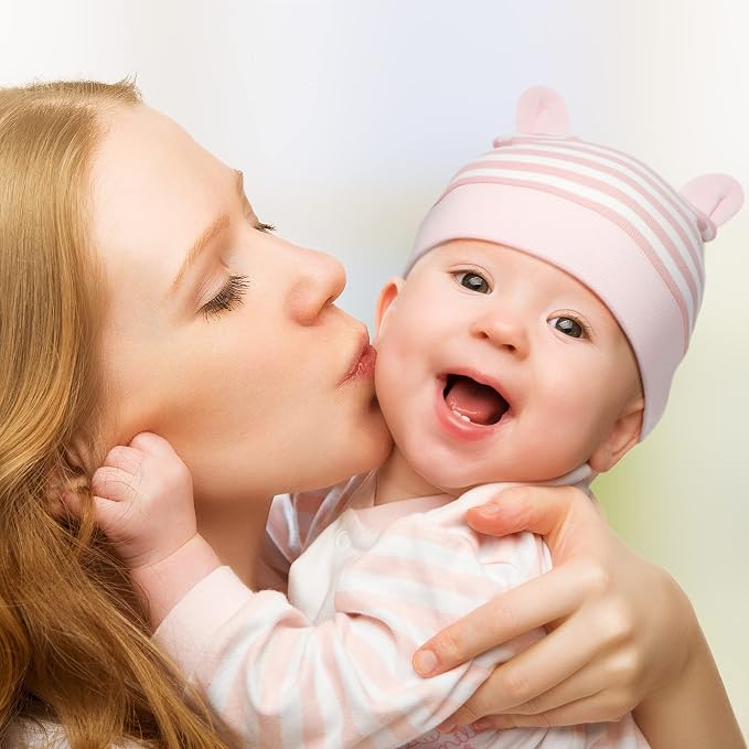 Geyoga Pieces Newborn Baby Hat Bear Ears - Image 5