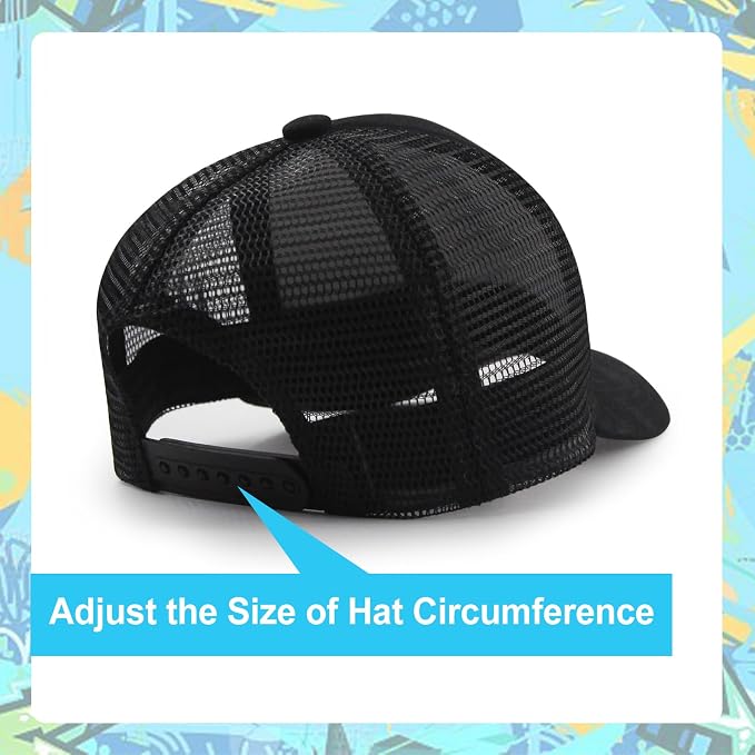 Mesh Toddler Baseball Cap, Adjustable Breathable Sun Hat - Image 5