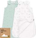 2-Pack Organic Baby Sleep Sacks, 100% Cotton 0.5TOG by KeaBabies