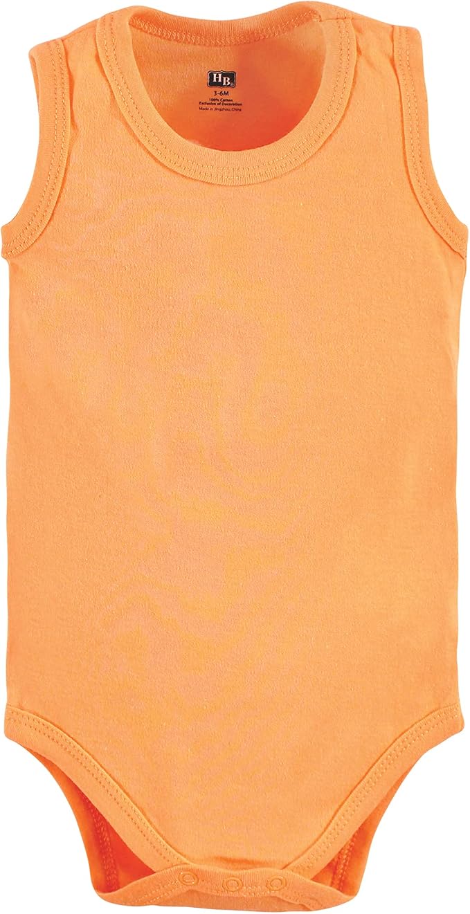 Hudson Baby Unisex Baby Cotton Sleeveless Bodysuits - Image 6