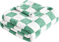 Yurhap Checkered Baby Blanket Fleece Baby Blankets by Yurhap