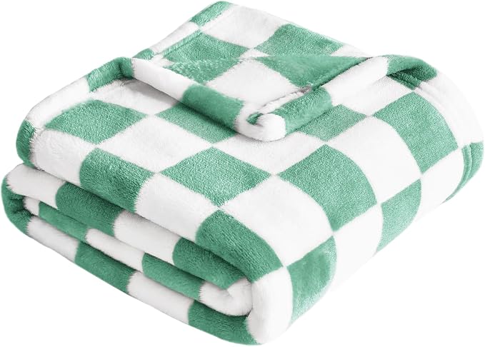 Yurhap Checkered Baby Blanket Fleece Baby Blankets by Yurhap