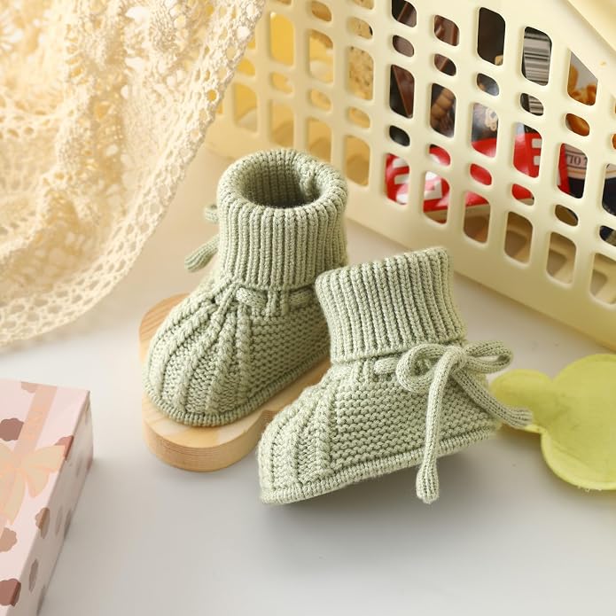 Baby Booties Soft Knit Baby Shoes - Image 3