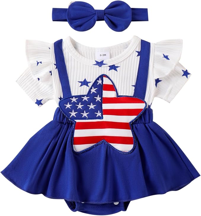 Giraropa Newborn Baby Girl Clothes Smocked Bubble Romper Dress + Socks + by Giraropa