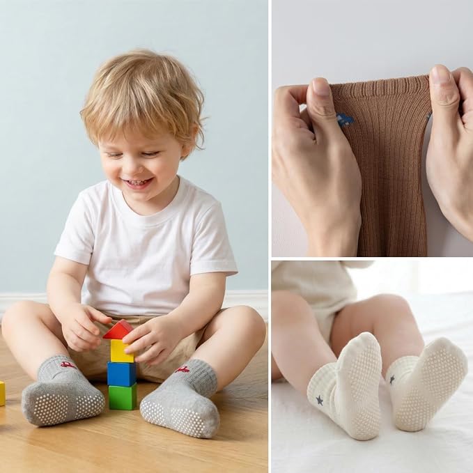 Toddler Grip Socks Non Slip Crew Socks Socks - Image 2