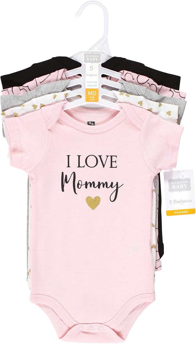 Hudson Baby Unisex Baby Cotton Bodysuits - Image 2