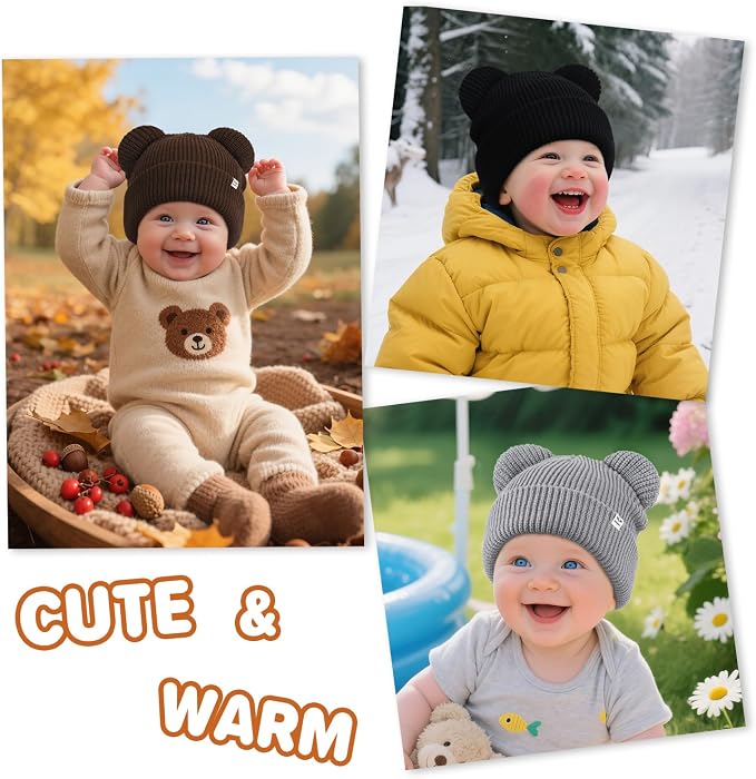 DANMY Baby Beanie Winter Knit Hat - Image 6