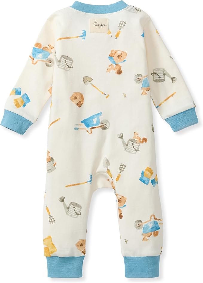 Burt's Bees Baby Unisex Sleep and Play Pajama, Footless One-Piece Zipper PJ | - Image 2
