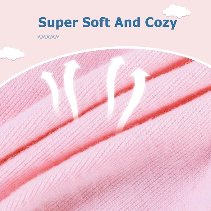 Zando Anti-Scratch Baby Hats Mittens Warm Newborn Infant Boys Girls 0-6M | - Image 3
