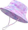 Baby Sun Hat Kids Summer Sun Protection Toddler Bucket Hat Wide Brim Adjustable by HONGTEYA