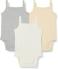 Amazon Essentials Baby Girls' Cotton Sleeveless Bodysuits, Baby Clothes by AmazonEssentials