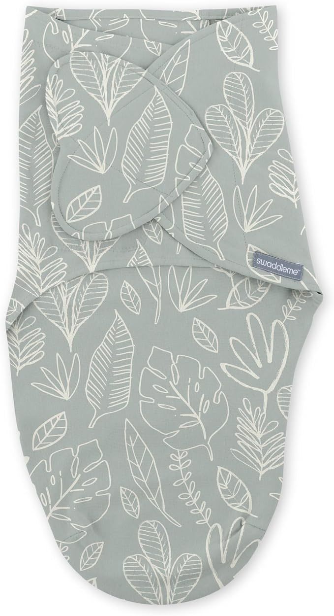 SwaddleMe by Ingenuity Monogram Collection Baby Swaddle, 100% Cotton, Improves - Image 14