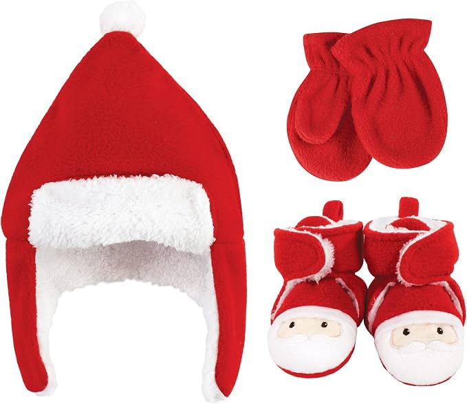 Hudson Baby Baby Hudson Baby Unisex Baby Trapper Hat, Mitten and Bootie Set by HudsonBaby