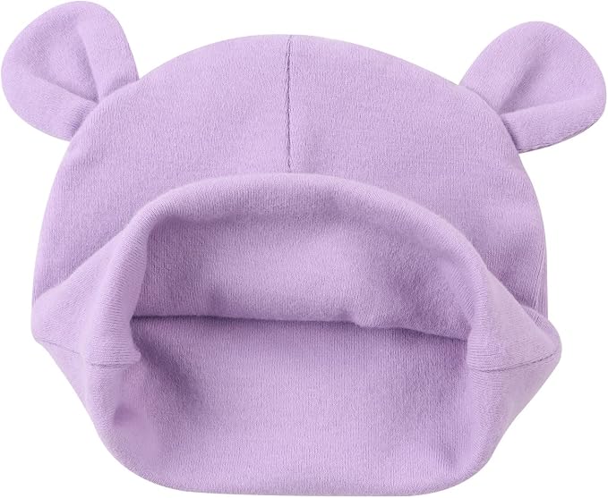 Pesaat Newborn Hospital Hat 0-12Months Preemie Boys Girls Beanie Solid Infant - Image 4