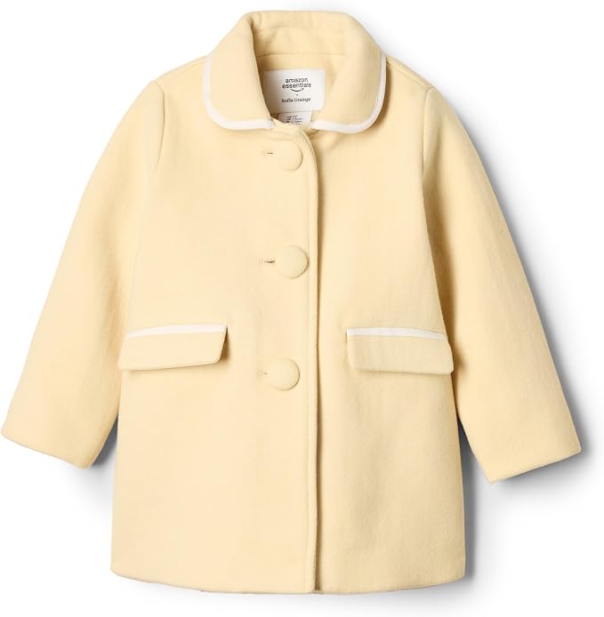Amazon Essentials x Sofia Grainge Toddler and Baby Girls' Wool Blend A-Line by AmazonEssentials