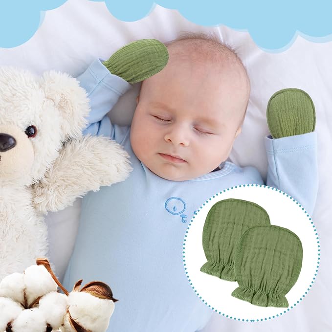 Baby Mittens Newborn No Scratch 0-6 Months - Image 4