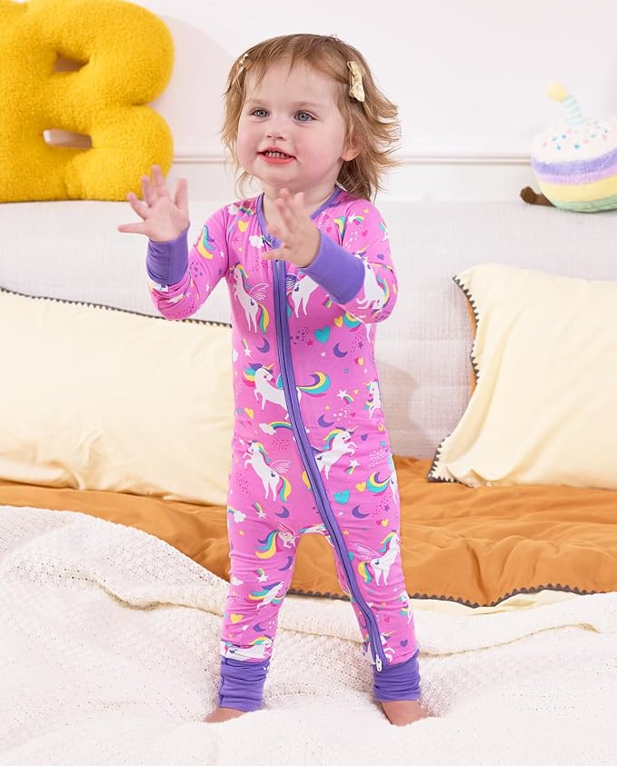 babee Reshinee Viscose derived from bamboo Baby Pajamas Convertible Footie - Image 3