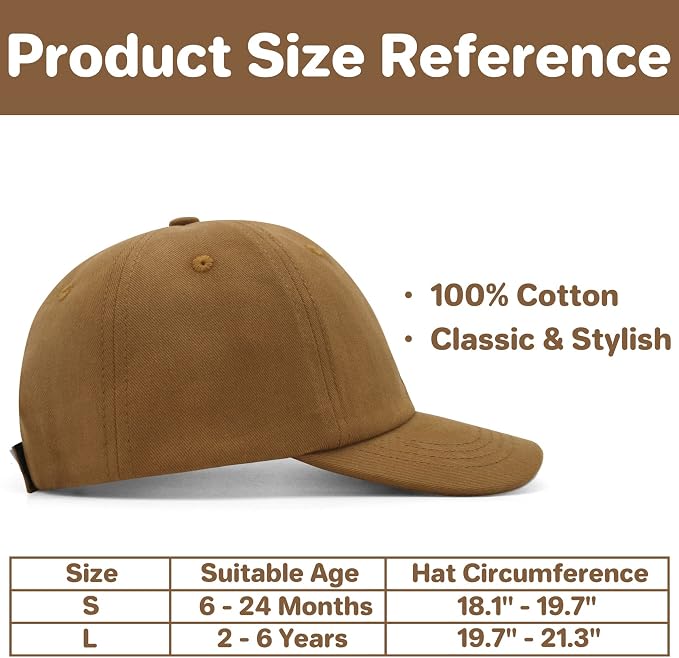 qikqik Baby Baseball Cap Toddler Baseball Hat Baby Ball Cap Toddler Hats - Image 6