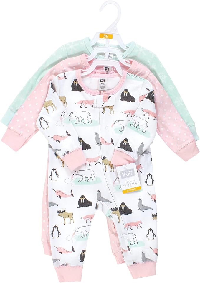 Hudson Baby Unisex Baby Cotton Sleep and Play - Image 2