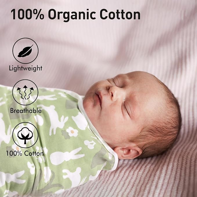 GLLQUEN BABY Swaddles for Newborns 0-3 Months, Adjustable & Easy Fastener | - Image 2