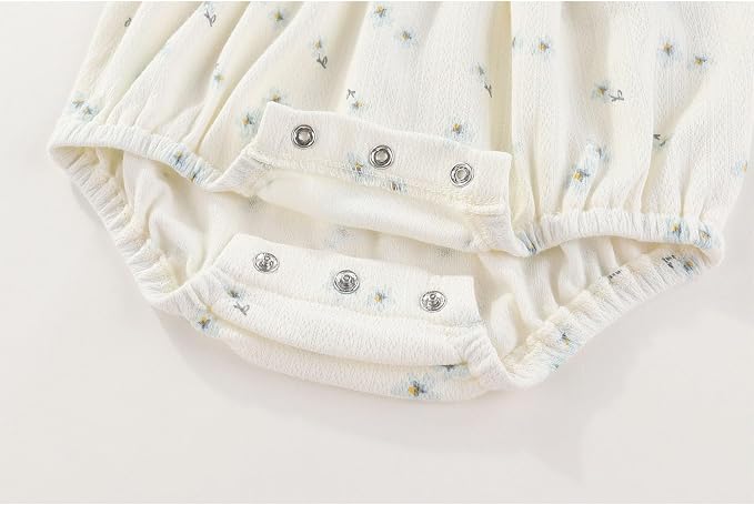 Ruliby Baby Girls Clothes Cotton Bubble Romper Summer Newborn Outfits | - Image 5