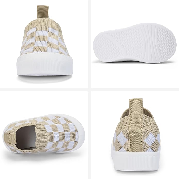 BACSAC Baby Toddler Unisex Infant Shoes Boys Girls Beige Mesh Breathable - Image 4