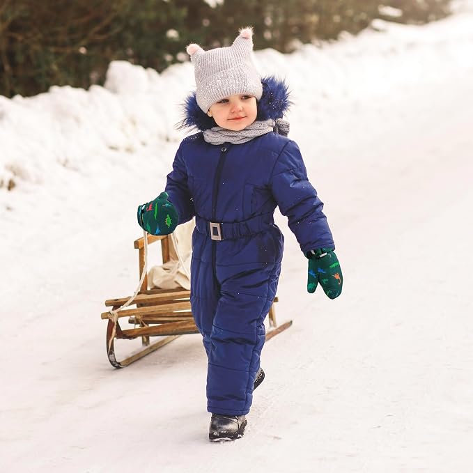 Toddler Mittens Lined Fleece Snow Gloves - Image 6