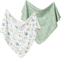 david's kids 2 Pack Baby Cotton Swaddle Blankets, 100% Cotton and Ultra Soft by davidskids